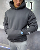 Essential Oversized CALI Hoodie - Grey