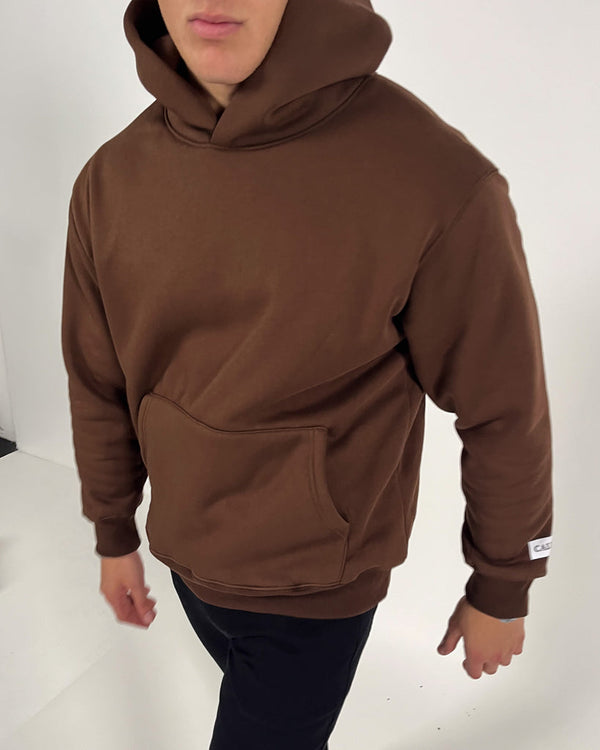 Essential Oversized CALI Hoodie - BROWN